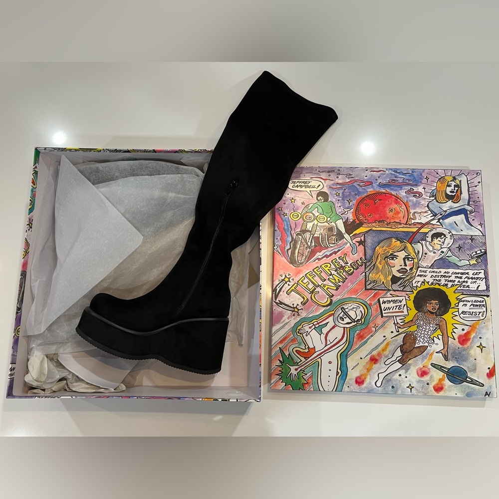 Jeffrey Campbell “Millenia - K” Suede Boots